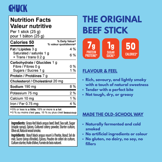 Chuck - Original Beef Stick Single stick