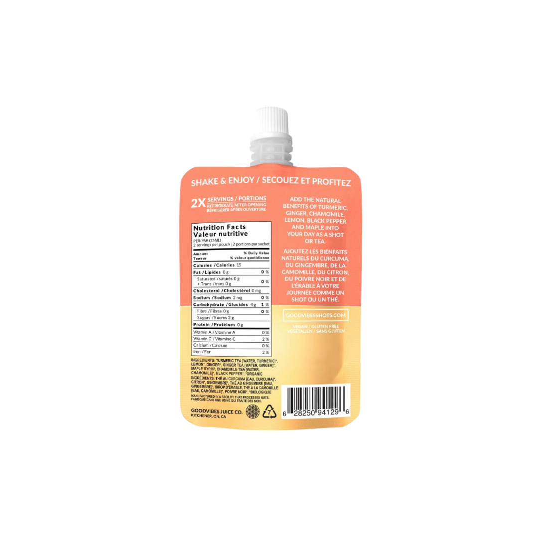 Goodvibes Juice Co. Turmeric Daily Shot