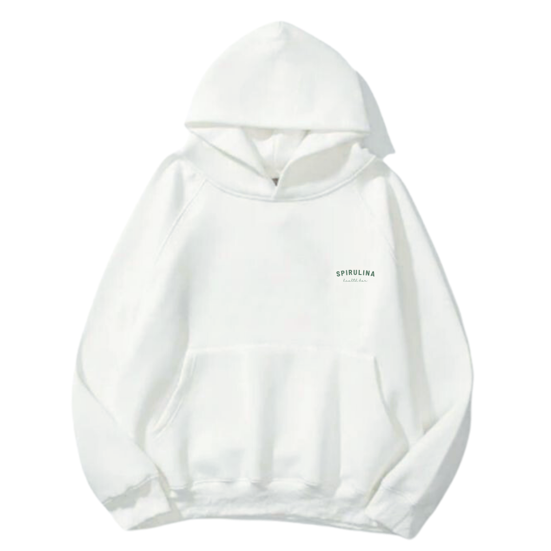 Sweat à capuche spiruline