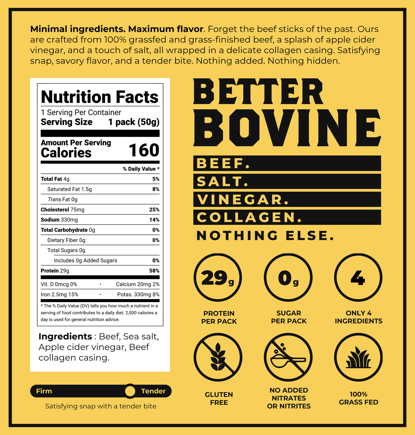 Better Bovine - Grassfed Beef Sticks