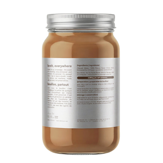 Bouillon d'Os de Poulet Pur et Mûr