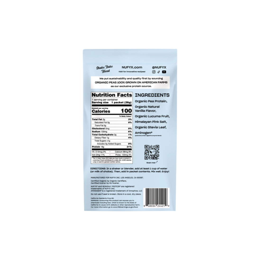 Nufyx Creamy Vanilla Heavenly Protein Powder (Packet)