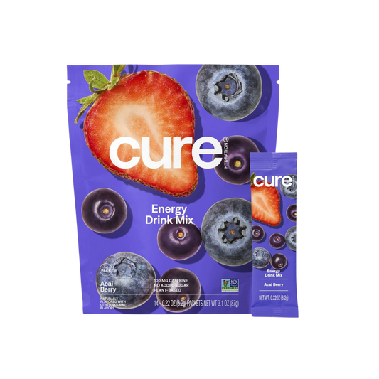 Mélange énergétique hydratant Cure - Baies d'açaï (Sachet)