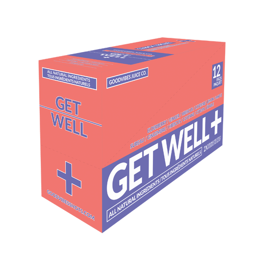 Goodvibes Juice Co. Boîte Get Well Shot