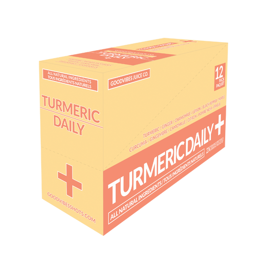 Goodvibes Juice Co. Boîte Turmeric Daily Shot