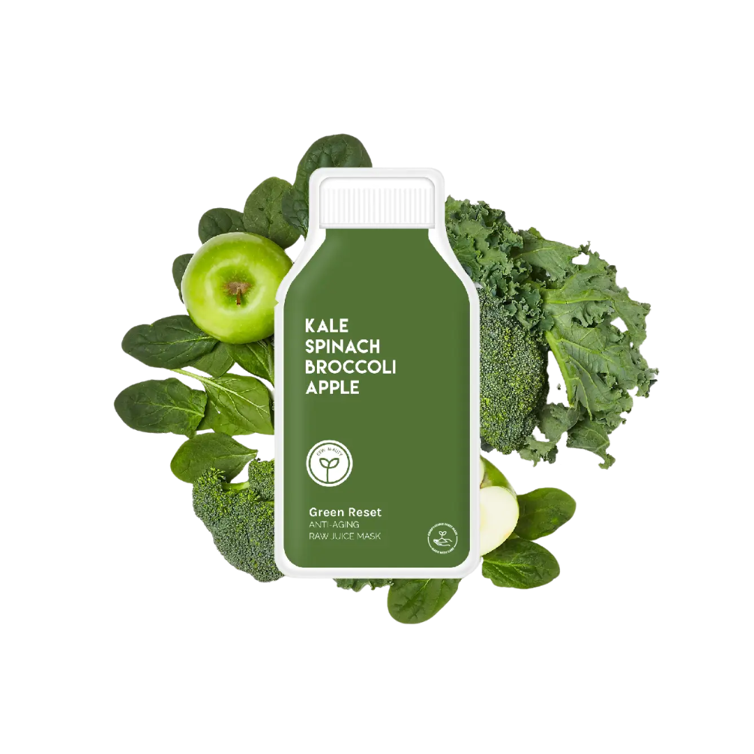 ESW Sheet Face Mask - Kale Spinach Broccoli Apple
