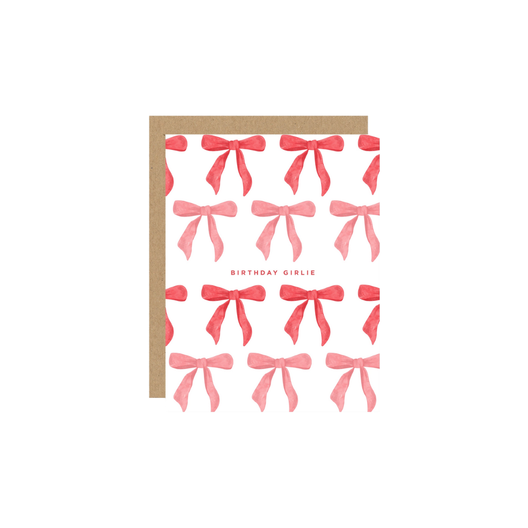Card - Birthday Girlie Bow