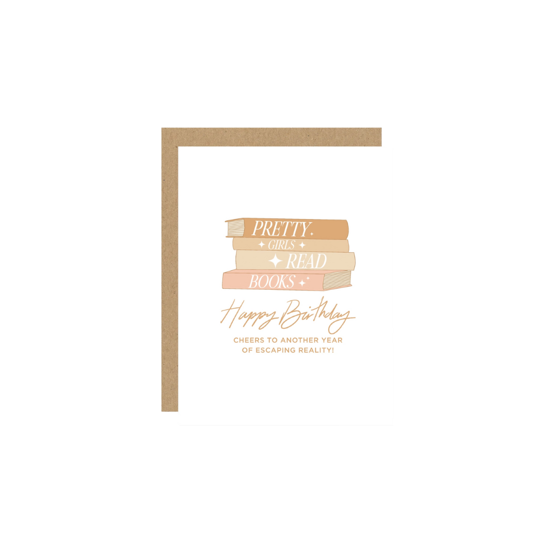 Card - Pretty Girls Read Books Happy Birthday