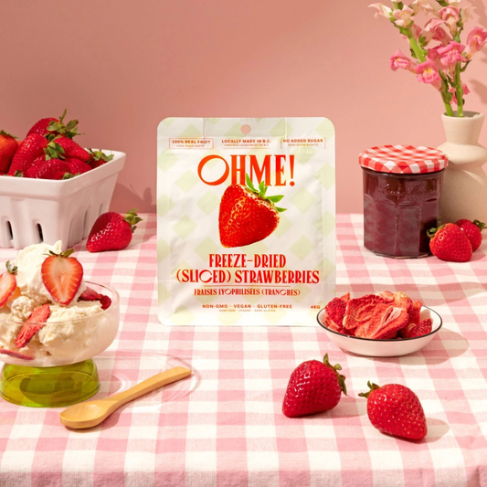 Oh mon Dieu ! Fraises lyophilisées (tranchées)