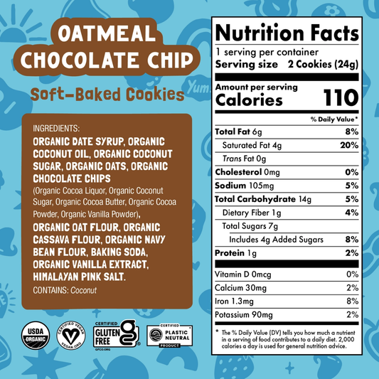 Skout Organic - Oatmeal Chocolate Chip Soft Baked Cookies