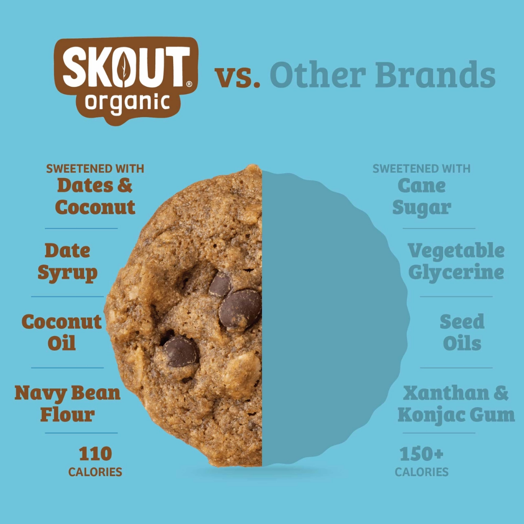 Skout Organic - Biscuits moelleux à l'avoine et aux pépites de chocolat