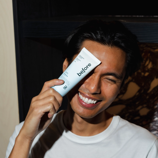 Before Nano-Hydroxyapatite Supermint Whitening Toothpaste