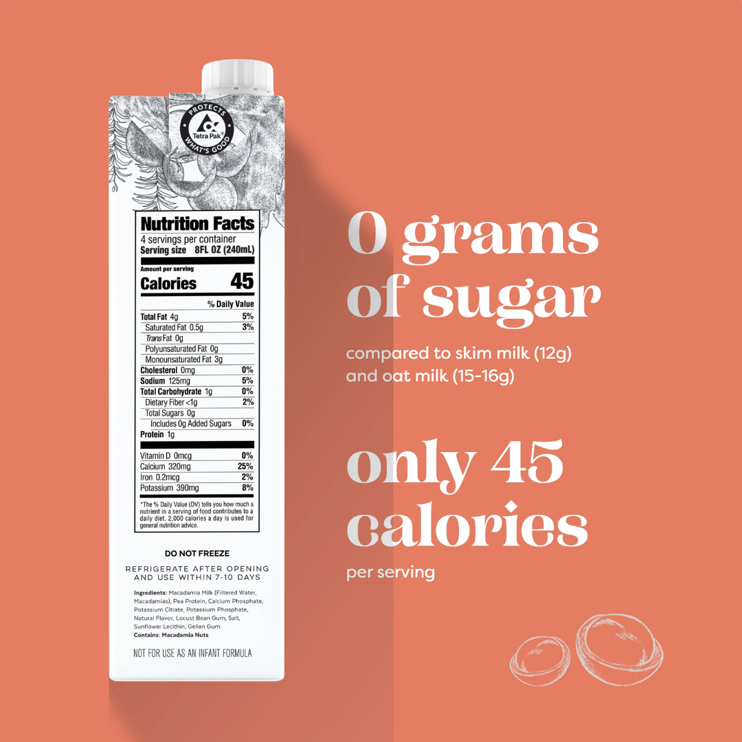 Milkadamia Unsweetened Barista Nut Milk