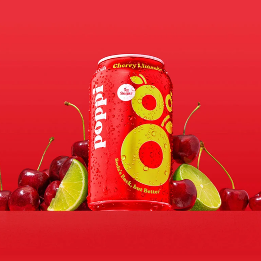 Poppi Cherry Limeade Prebiotic Punch - Can