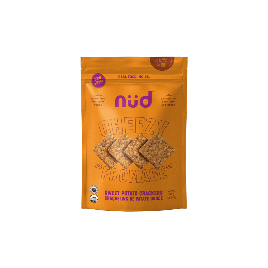 nüd Cheezy Sweet Potato Crackers
