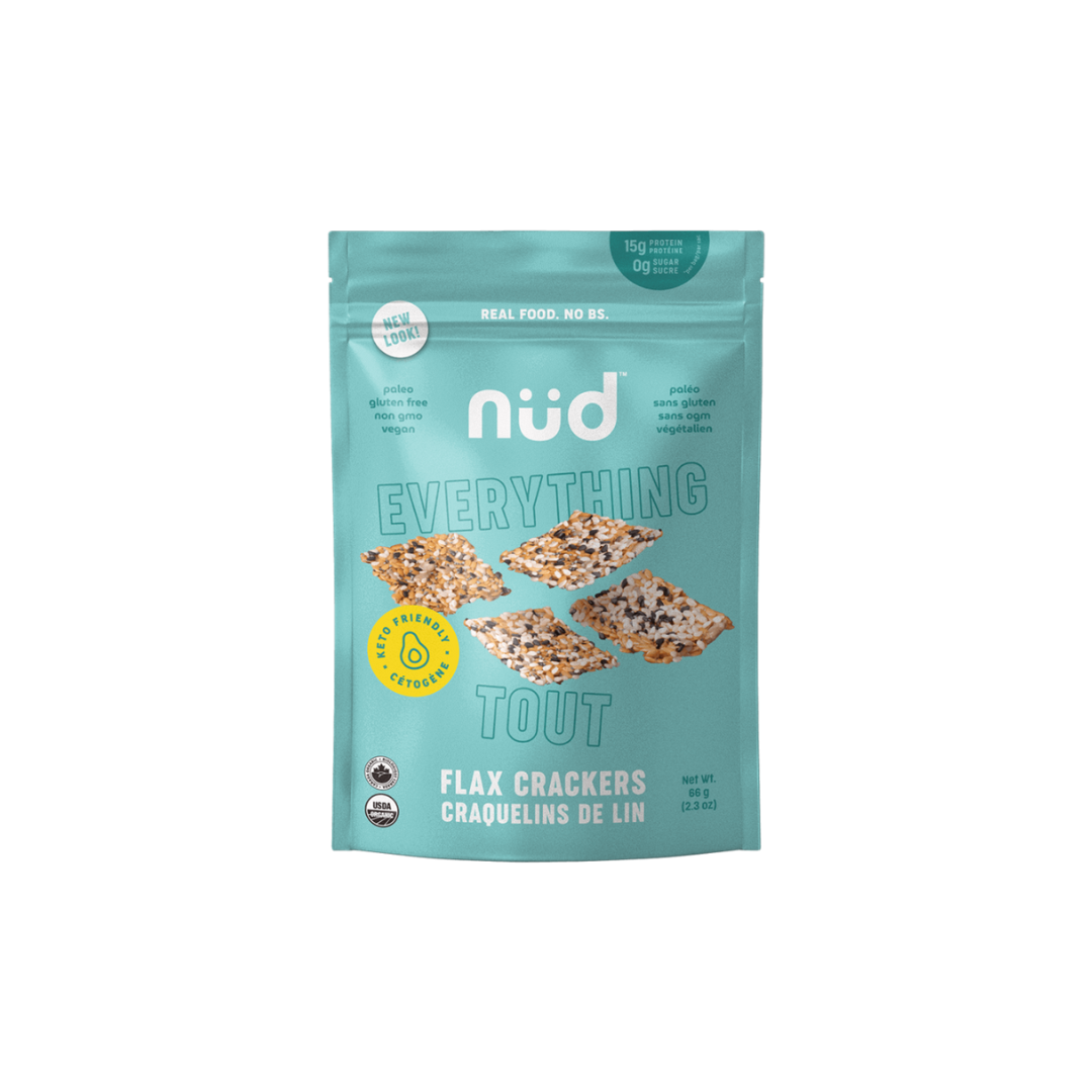 nüd Keto Everything Flax Crackers