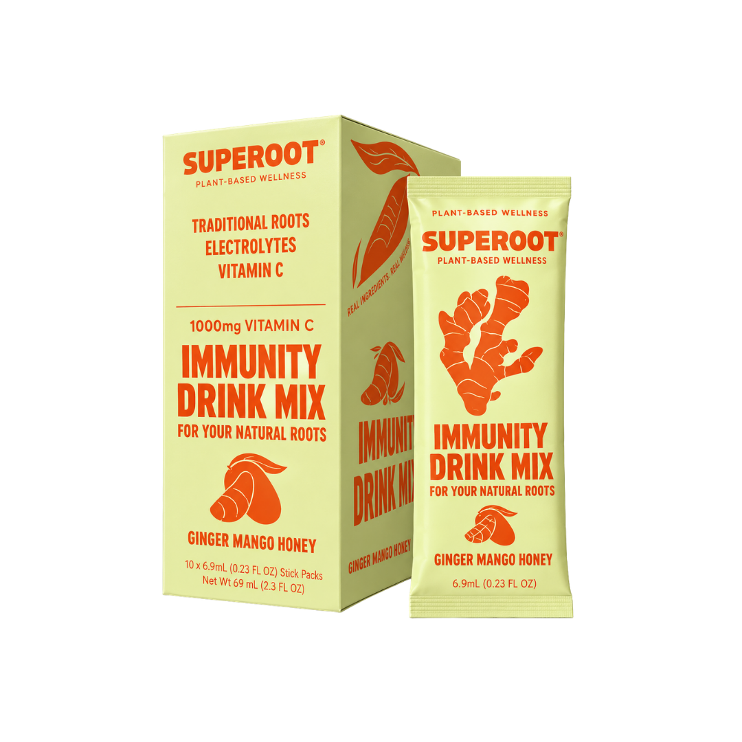 Superoot - Préparation pour boisson immunité Gingembre Mangue Yuzu