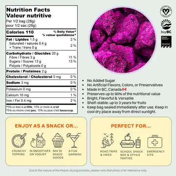 OHME! - Freeze-Dried Dragon Fruits (Chunks)