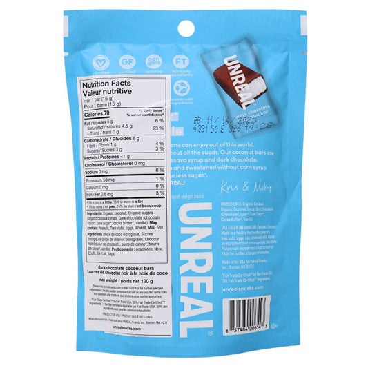 Unreal Dark Chocolate Coconut Bars