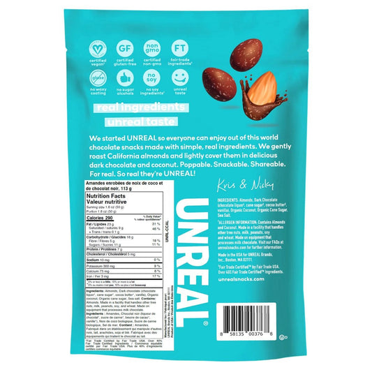 Unreal Dark Chocolate Coconut Covered Almonds