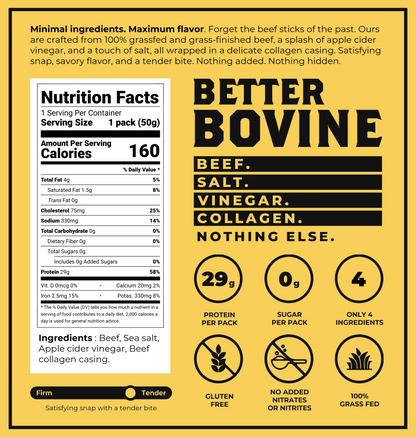 Better Bovine - Grassfed Beef Sticks