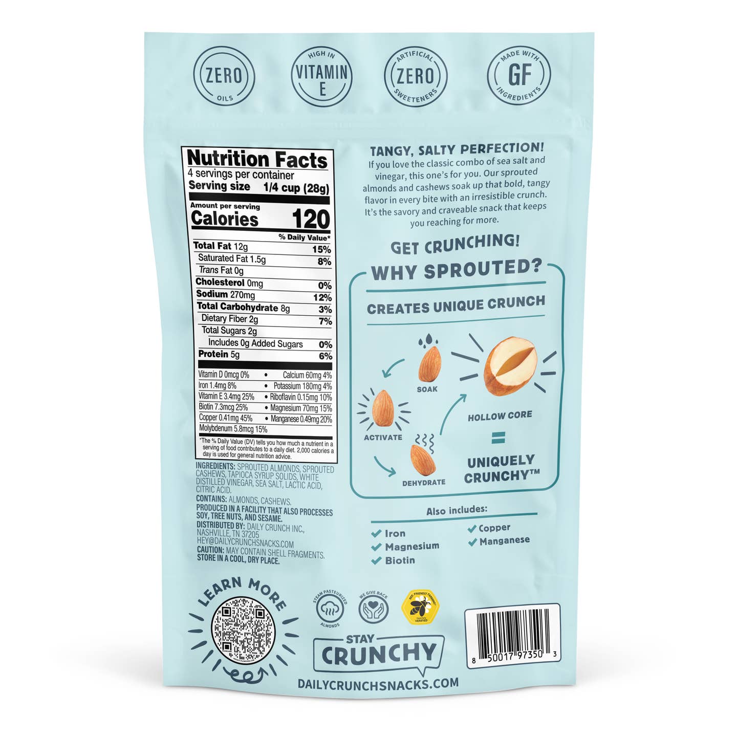 Daily Crunch Bag - Sea Salt + Vinegar