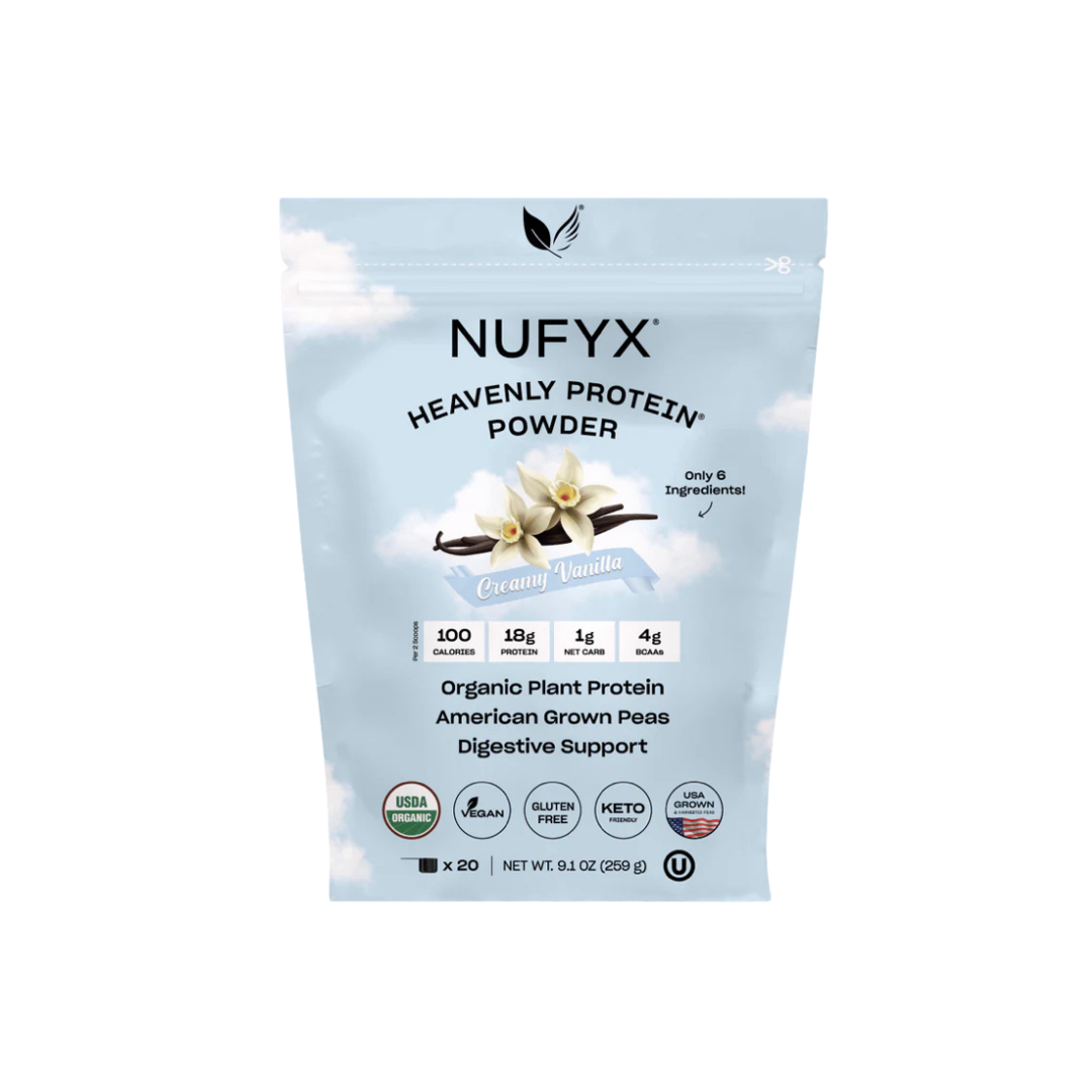 Nufyx Creamy Vanilla Heavenly Protein Powder (20 scoop)
