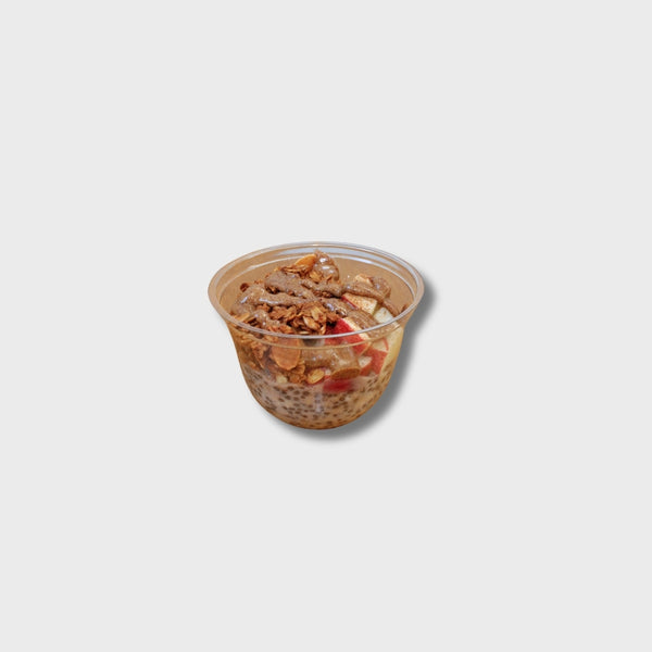apple crumble overnight oats