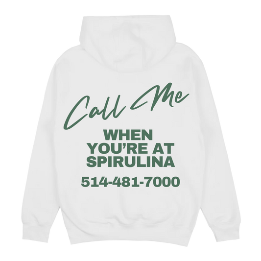 Sweat à capuche spiruline