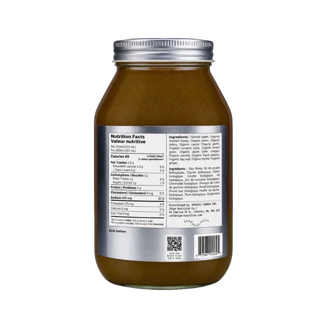 Ripe - Chicken Bone Broth with Fermented Garlic & Ginger