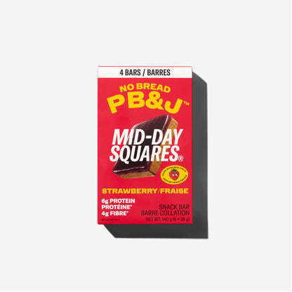 Mid-Day Squares PB&J Strawberry, 4 Pack