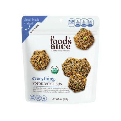 Foods Alive Sprouted Crisps Everything