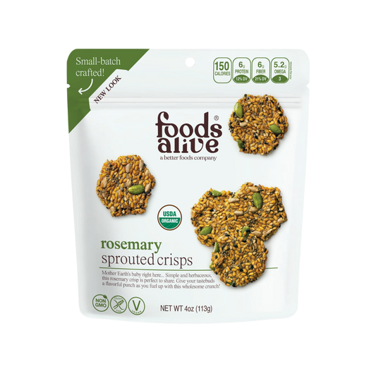 Foods Alive Sprouted Crisps Rosemary