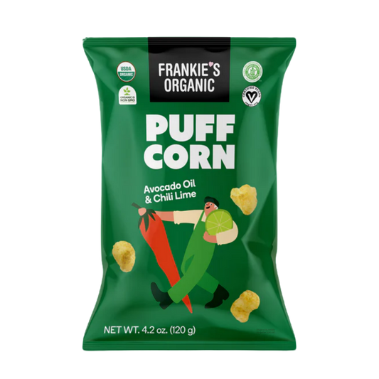 Maïs soufflé à l'huile d'avocat et au citron vert pimenté de Frankie