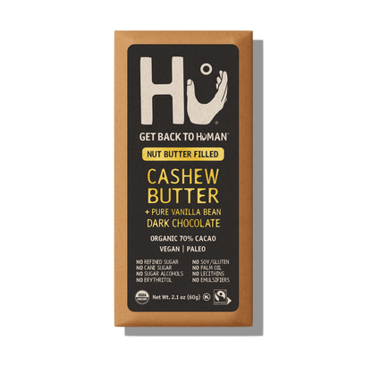 HU Chocolat noir au beurre de cajou et à la vanille pure