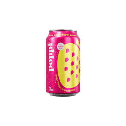 Poppi Strawberry Lemon Prebiotic Soda - Can