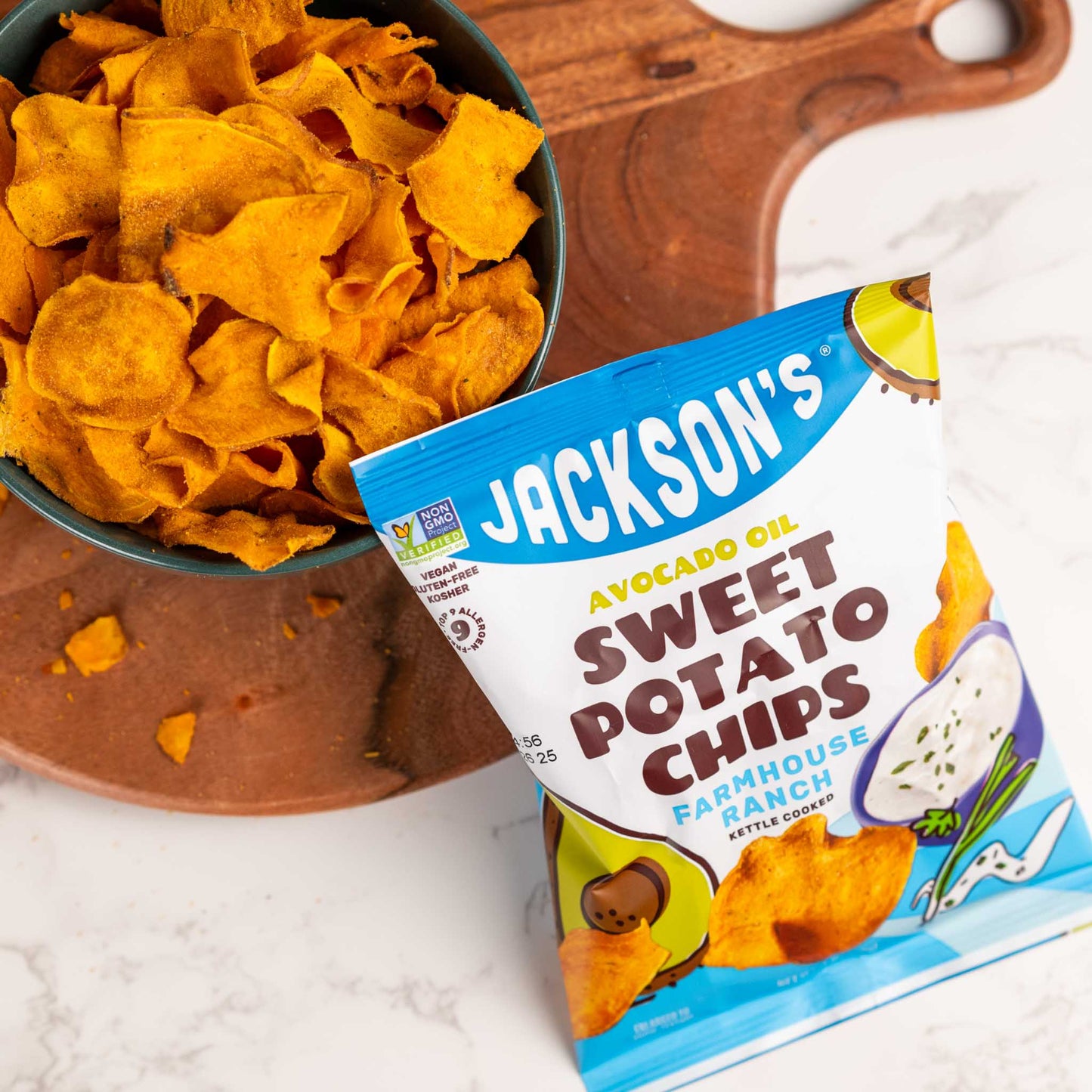 Jackson's Chips de patate douce Farmhouse Ranch