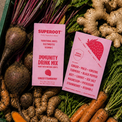 Superoot - Strawberry Immunity Drink Mix