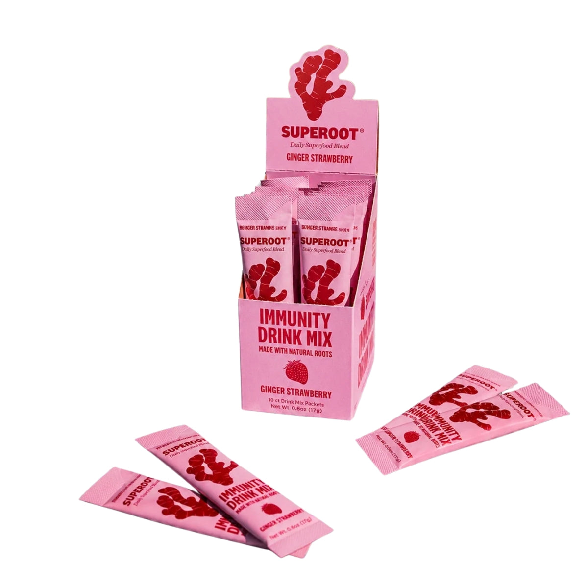 Superoot - Strawberry Immunity Drink Mix