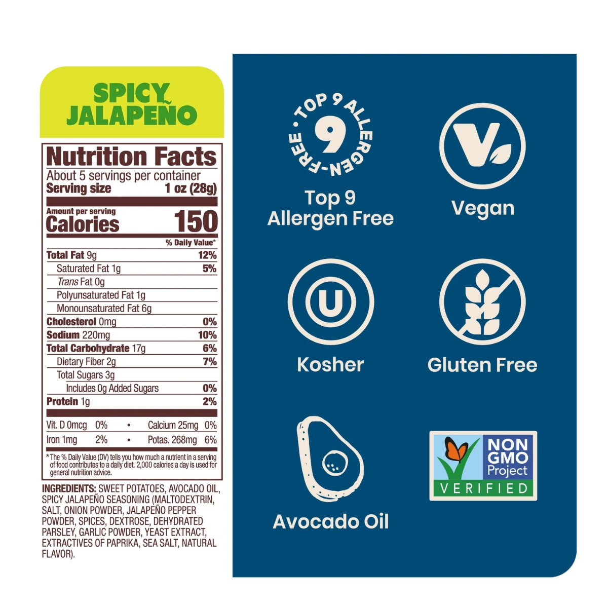 Jackson's Sweet Potato Spicy Jalapeno Chips