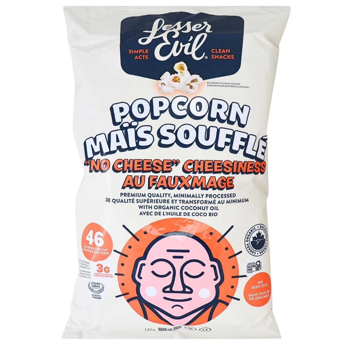 Lesser Evil "Sans fromage" Fromage 142 g