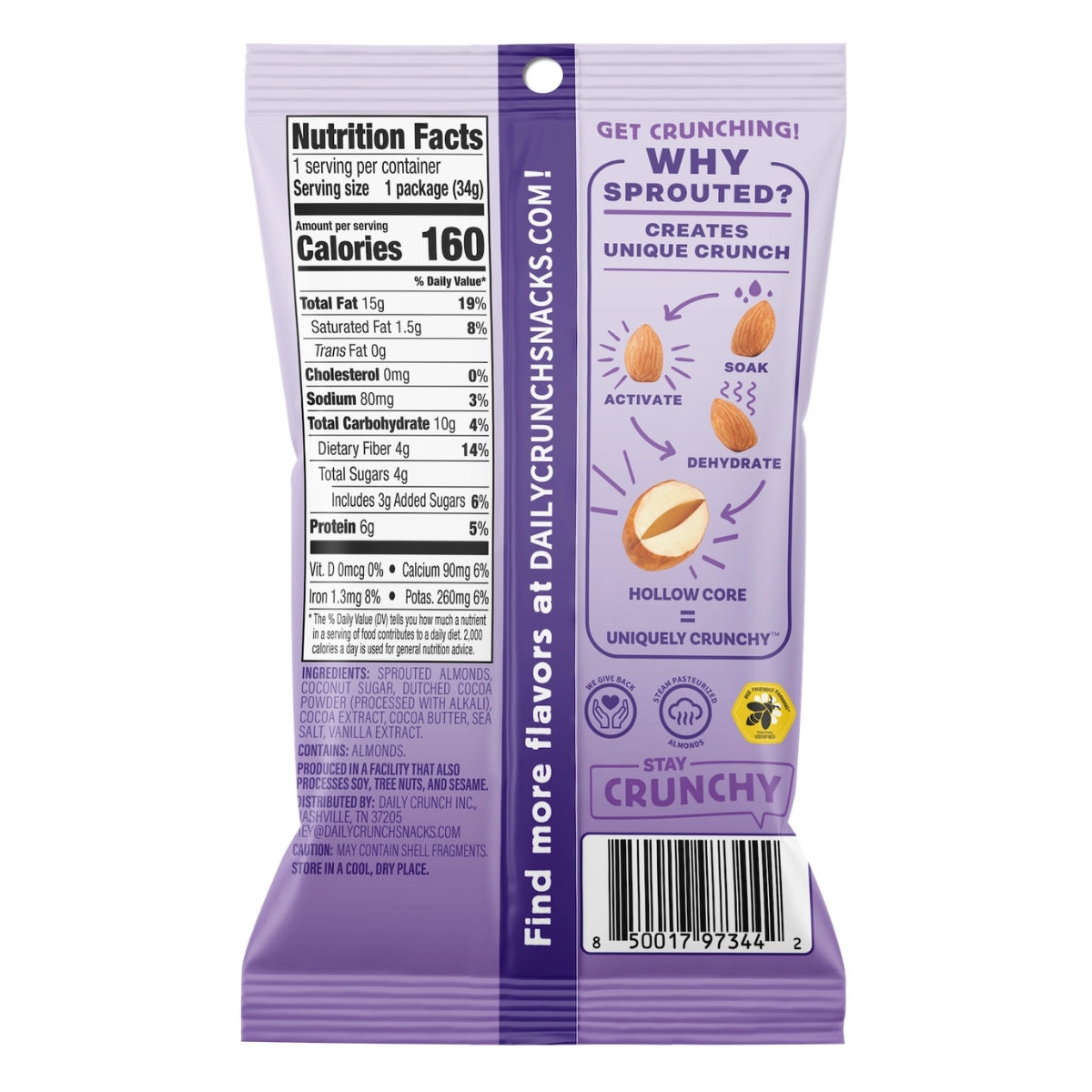 Daily Crunch Packet - Cacao + Sea Salt