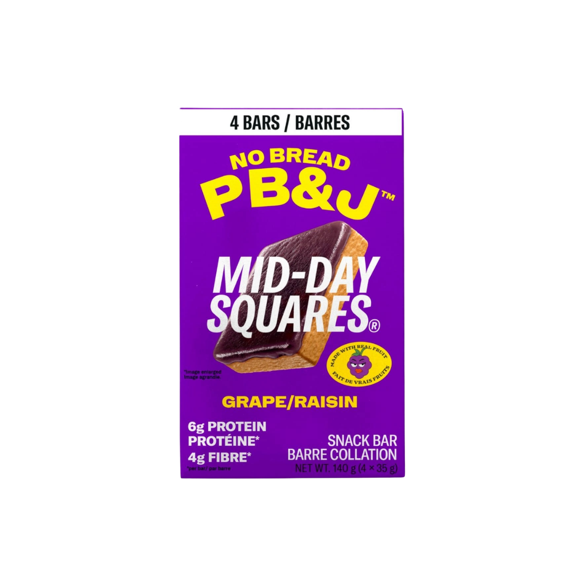 Mid-Day Squares - PB&J Grape (4-Pack)