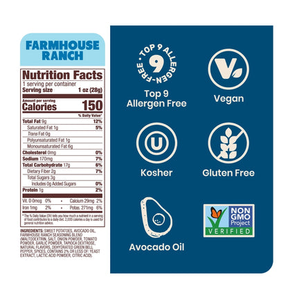 Jackson's Chips de patate douce Farmhouse Ranch