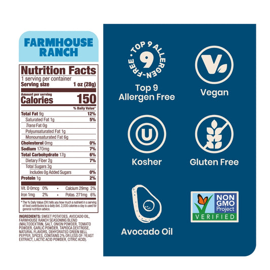 Jackson's Sweet Potato Farmhouse Ranch Chips