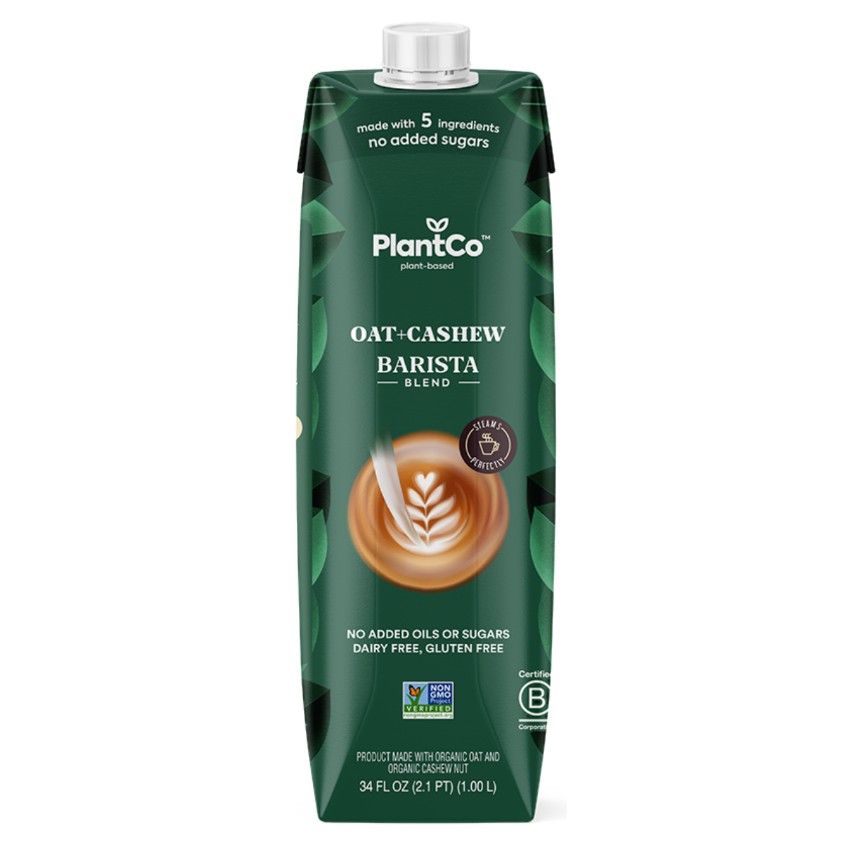 PlantCo Lait d'avoine aux noix de cajou Barista