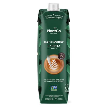 PlantCo Lait d'avoine aux noix de cajou Barista