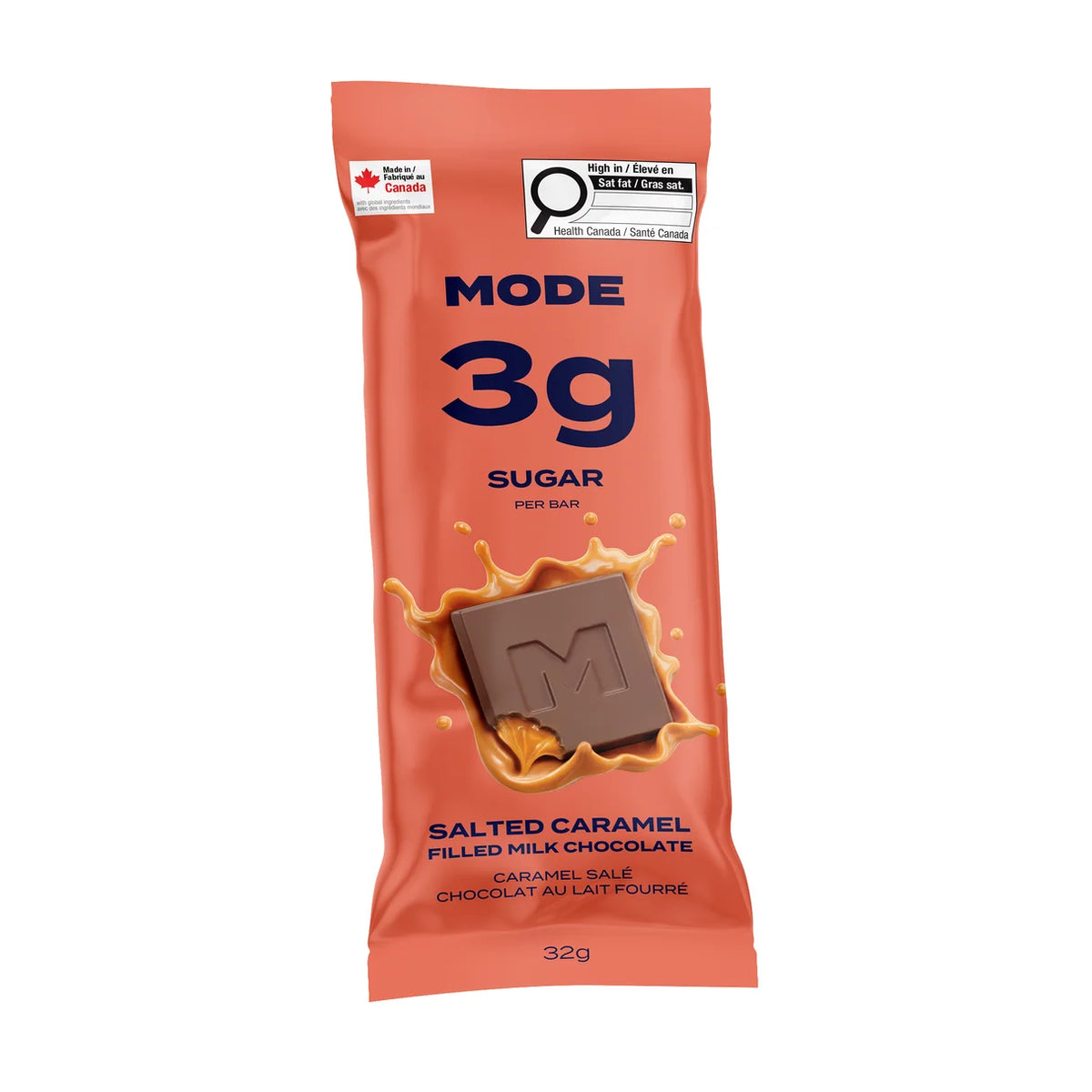 Mode - Barre de chocolat au lait et caramel salé