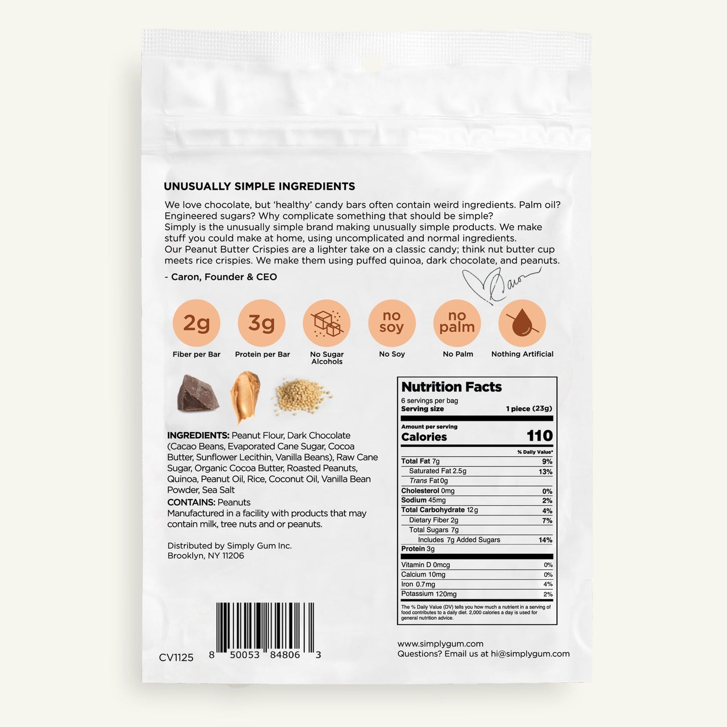 Simply Croustillantes au beurre de cacahuète