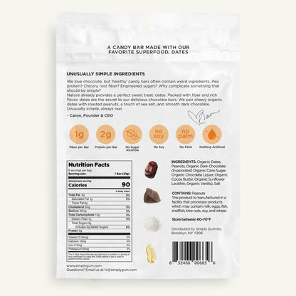Simply Barres de dattes Chocolate - Cacahuètes salées